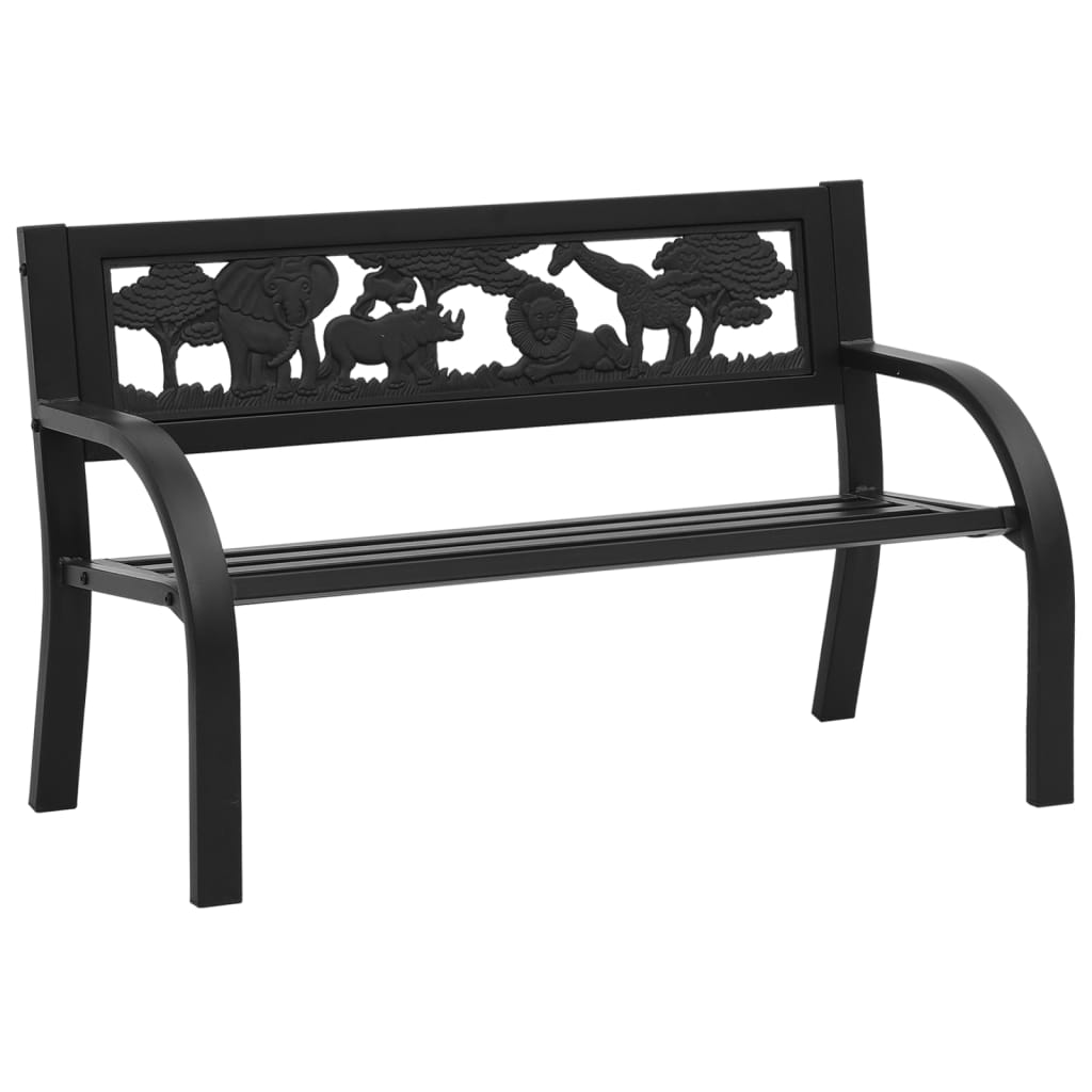 foto del prodotto panca da giardino arredo da esterno terrazza per bambini 86 cm in acciaio 02 0011764