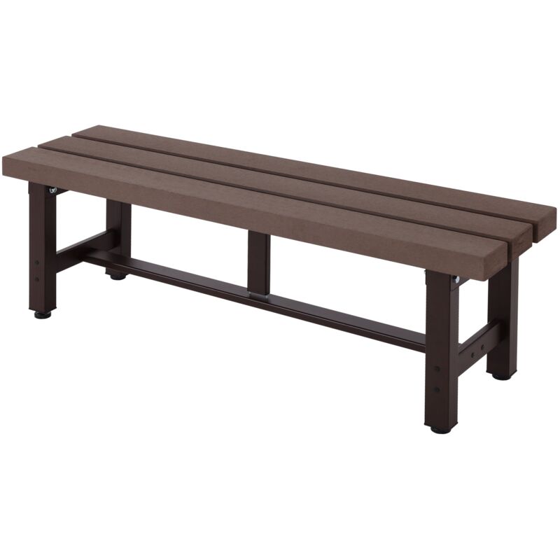 foto del prodotto panca da giardino in alluminio da balcone sedile wpc marrone 120 cm 040005827