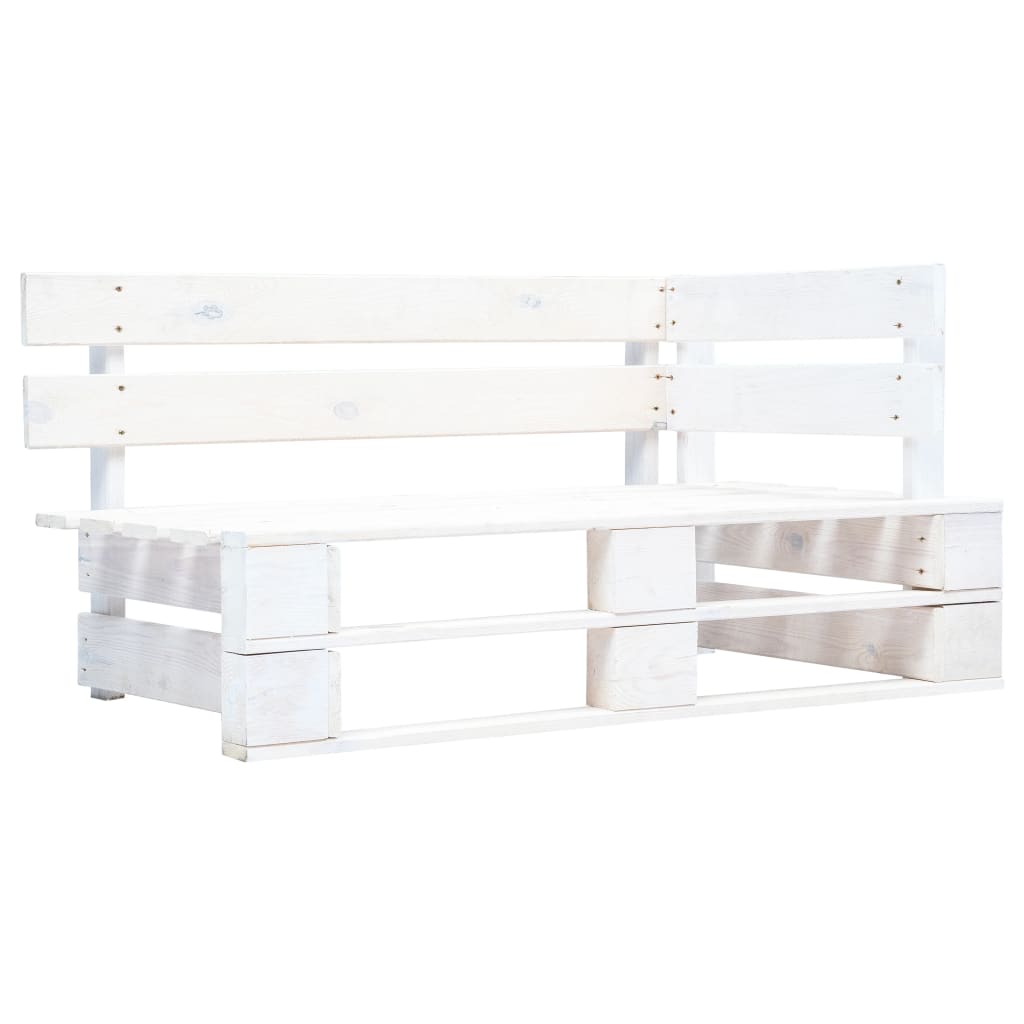 foto del prodotto panca da giardino mobili da giardino per esterni terrazza ad angolo pallet da giardino in legno 110 x 65 x 55 cm bianco 02 0011133