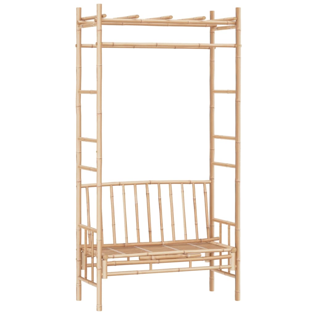foto del prodotto panca da giardino mobili da giardino per esterni terrazza con pergolato 116 cm bamb 02 0011638