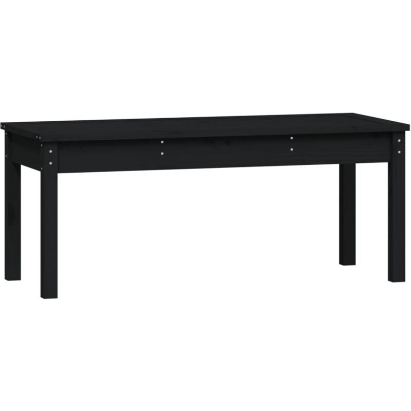 foto del prodotto panca da giardino mobili da giardino per esterni terrazza nera 109 x 44 x 45 cm legno massiccio di pino nero 020011750