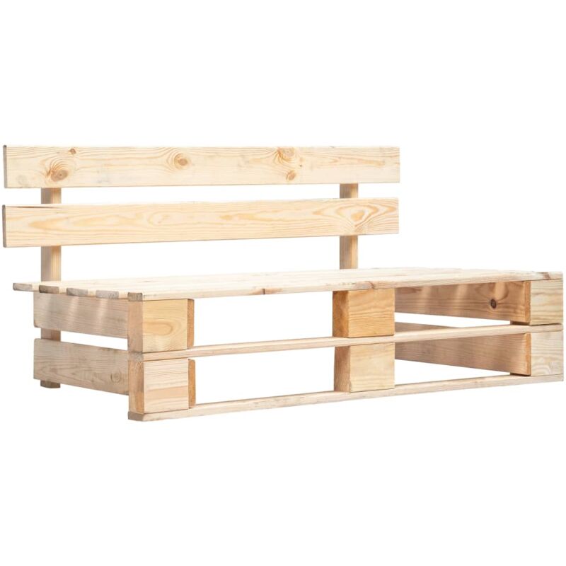 foto del prodotto panca da giardino su pallet in legno vidaxl