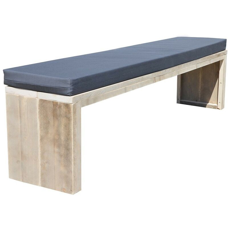 foto del prodotto panca da giardino zaandam 150cm ponteggio in legno con cuscini kit di montaggio wood4you