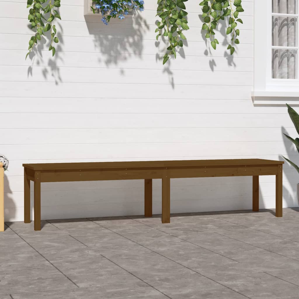 foto del prodotto panca giardino 2 posti miele 203,5x44x45cm legno massello pinocod mxl 82005