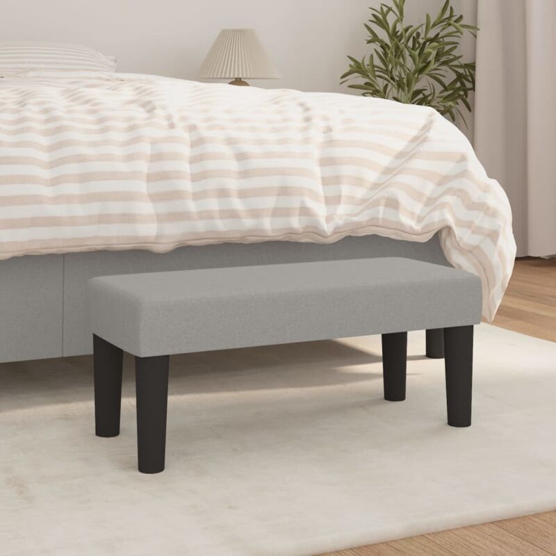 foto del prodotto panca grigio chiaro 70x30x30 cm in tessuto vidaxl