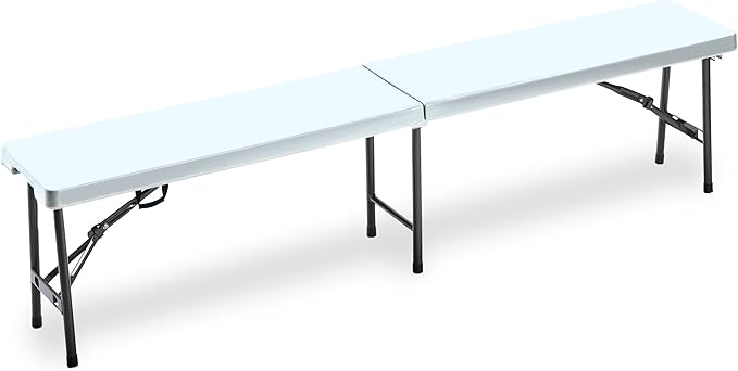 foto del prodotto panca horeca rettangolare pieghevole colore bianco p1714185