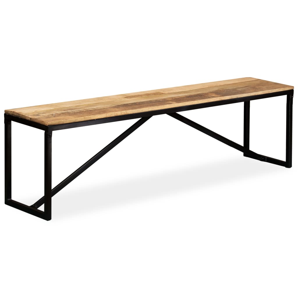 foto del prodotto panca in legno massello di mango 160x35x45 cm cod mxl 59496
