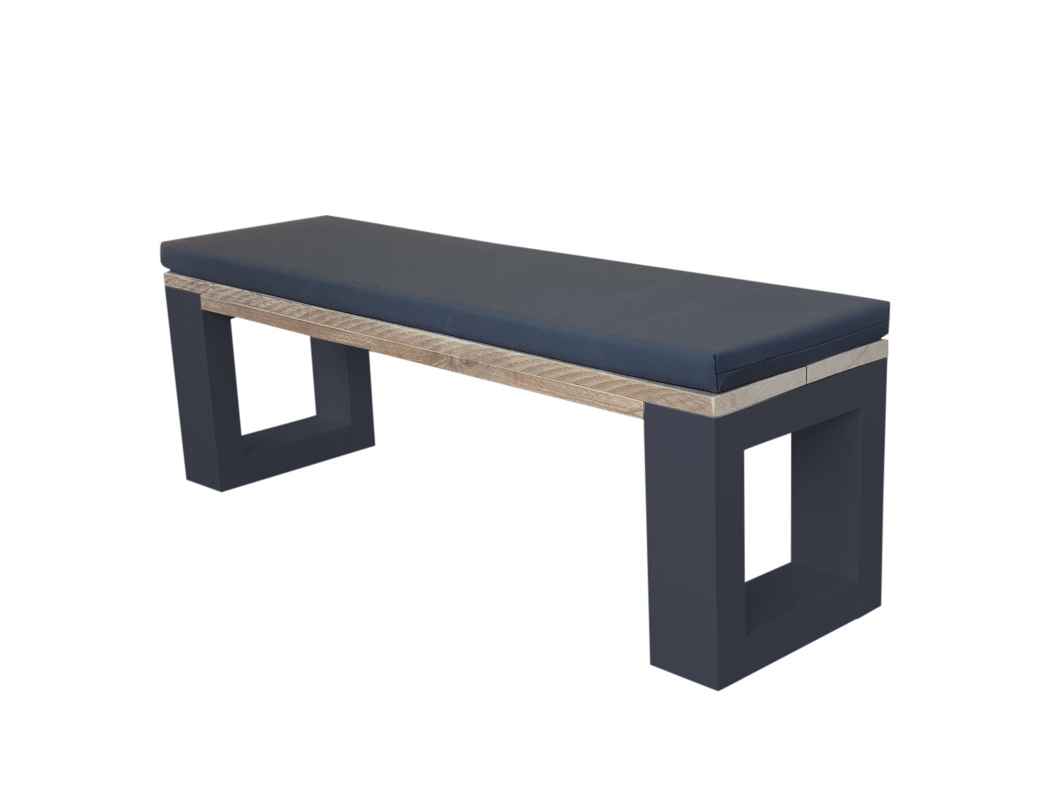 foto del prodotto panca new orleans cm bianco incl cuscino wood4you