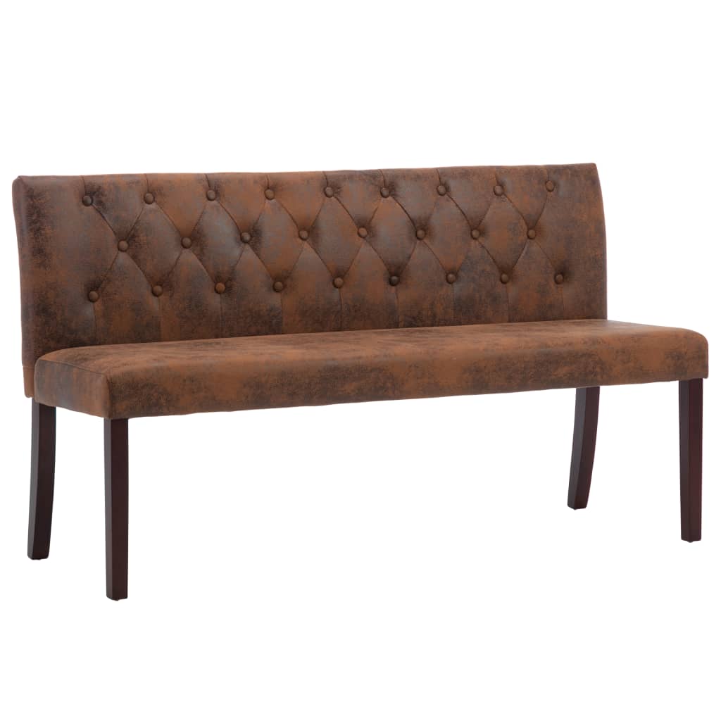 foto del prodotto panca panca 148,5 x 52 x 84,5 cm similpelle scamosciata marrone 02 0010809