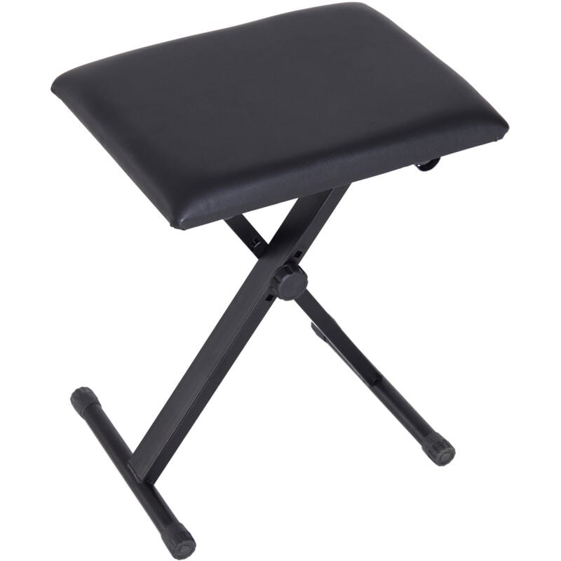 foto del prodotto panca per imbottita pianoforte, nero, 39x29x47cm homcom