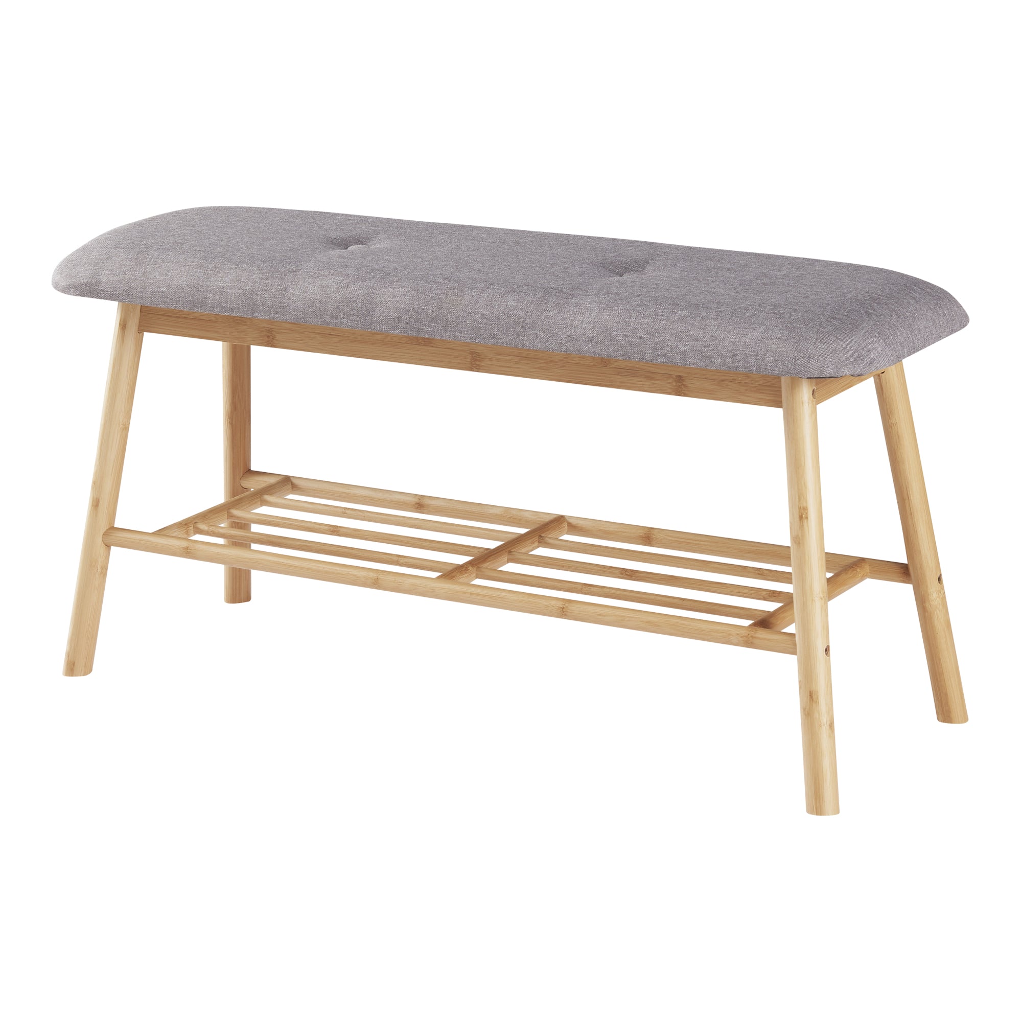 foto del prodotto panca per scarpe in bamb 45 x 90 x 30 cm grigio naturale 03 0007658