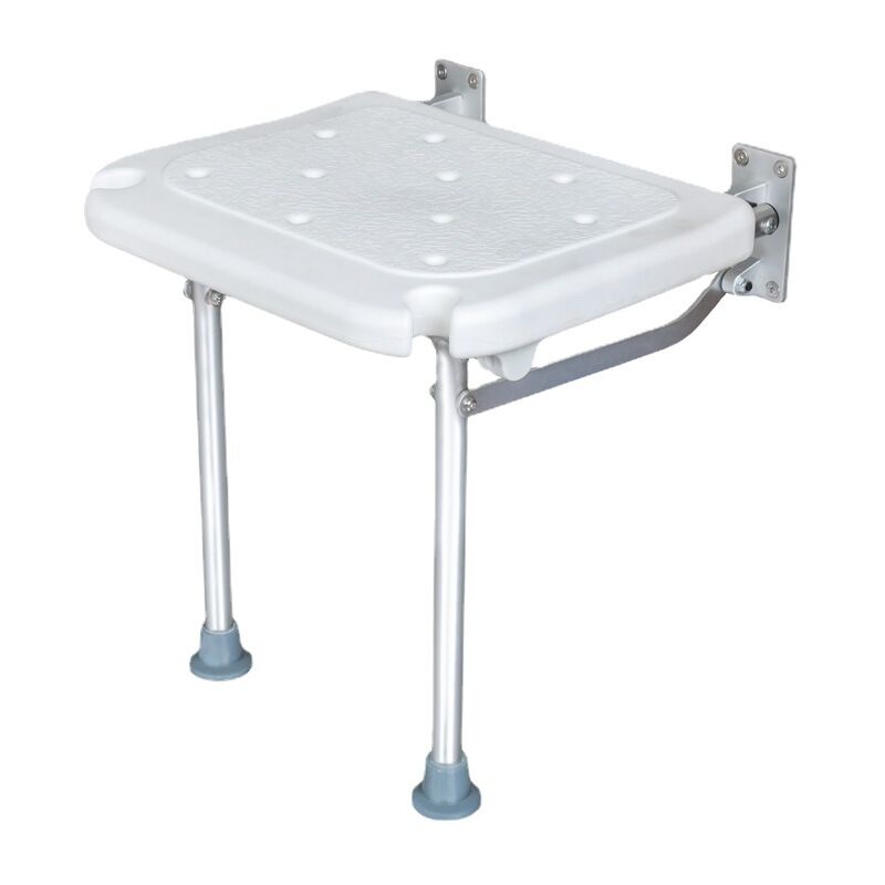 foto del prodotto panca pieghevole per doccia, sedile pieghevole per vasca da bagno a parete, sgabello per bagno, con fessura per soffione doccia