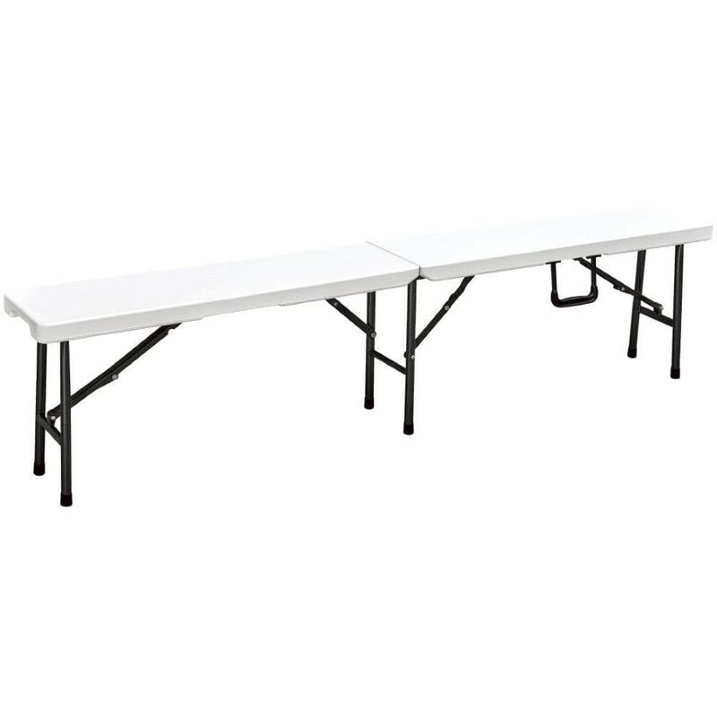 foto del prodotto panca pieghevole pvc bianco 180x25x43