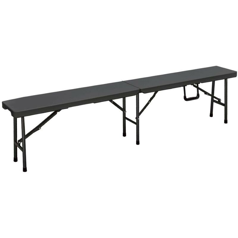 foto del prodotto panca pieghevole pvc grigio 180x25x43