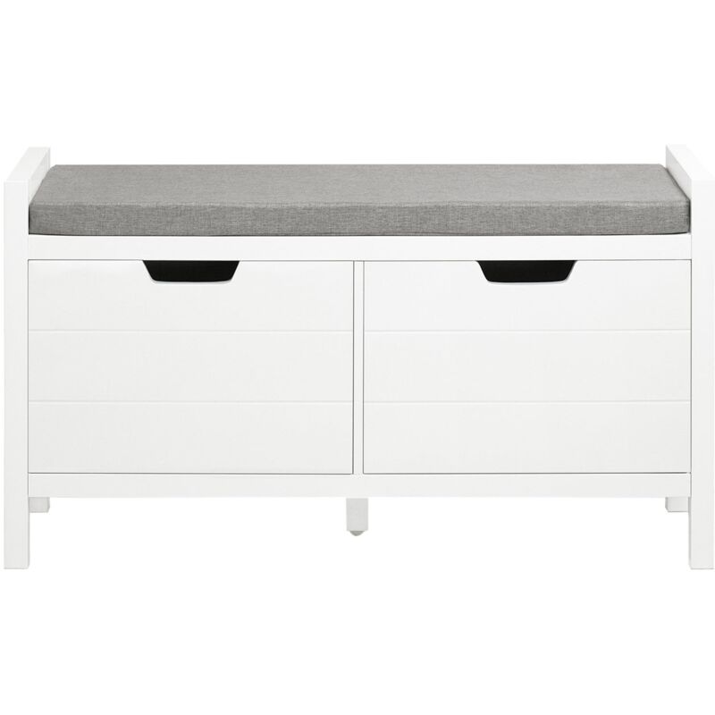 foto del prodotto panca scarpiera 91x31x50cm fsr63 ii w sobuy