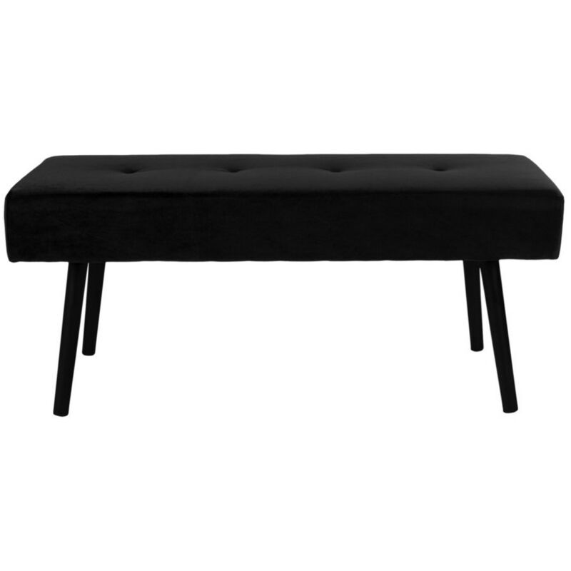 foto del prodotto panca skiby, nero, velluto, 35x100x44 cm, epikasa