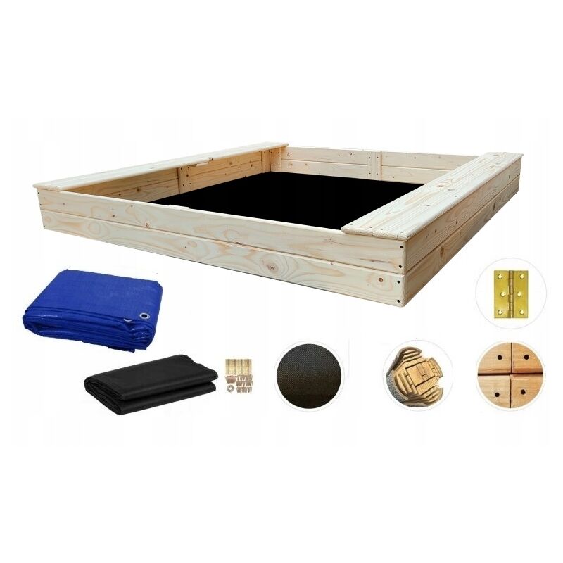 foto del prodotto panche in legno sabbiera 180x180x20cm massicce