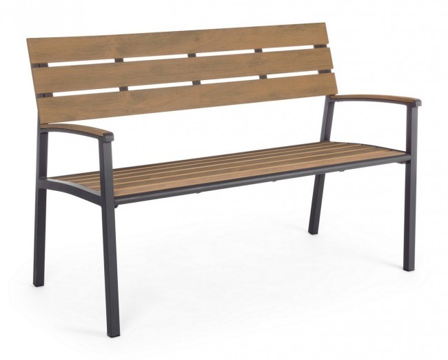 foto del prodotto panchina arredo giardino antracite isak