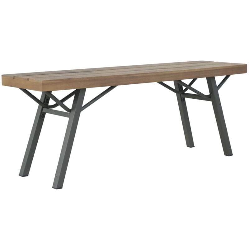 foto del prodotto panchina da giardino 120 cm in legno massello d acacia vidaxl