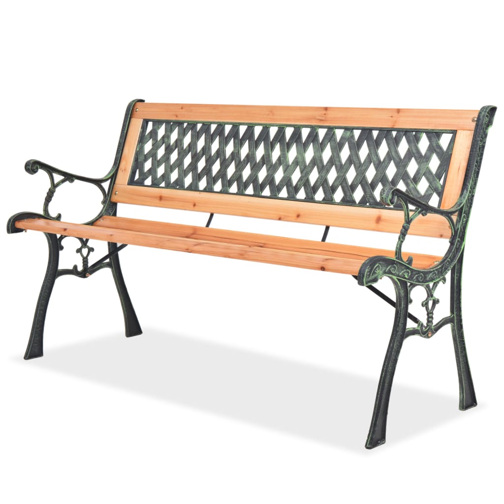 foto del prodotto panchina da giardino 122 cm in legno cod mxl 53680