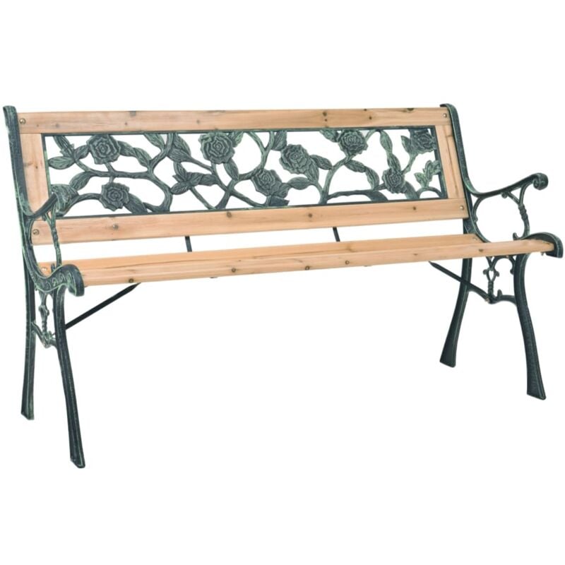 foto del prodotto panchina da giardino 122 cm in legno vidaxl