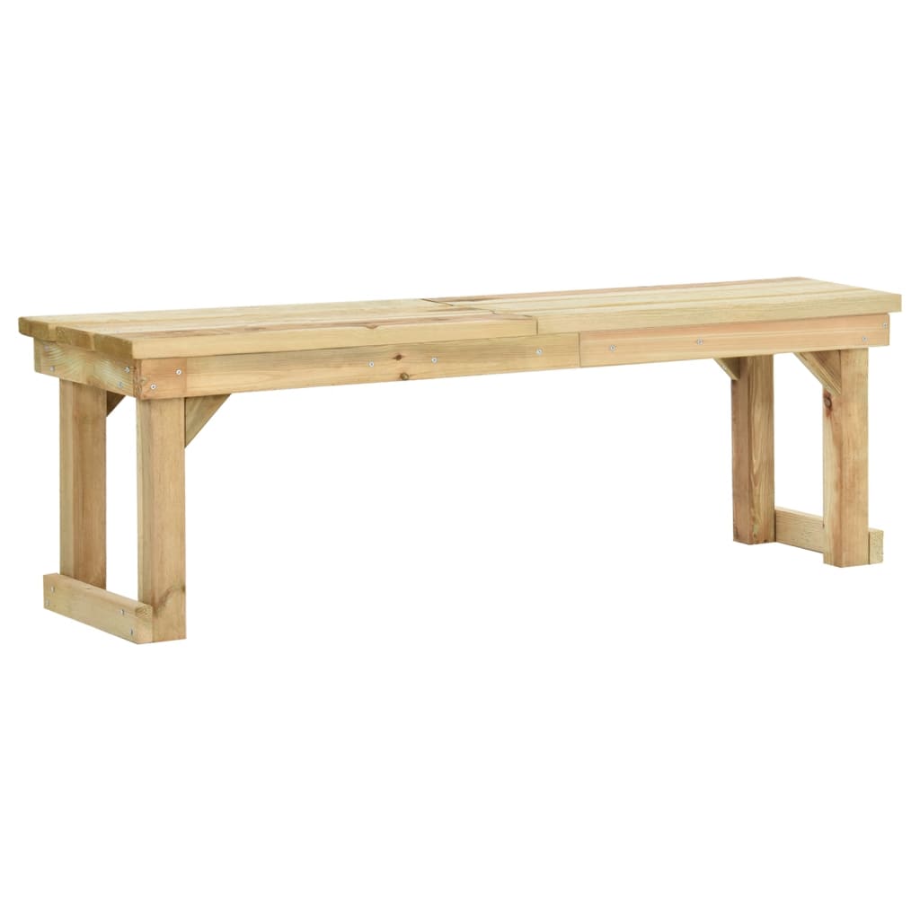 foto del prodotto panchina da giardino 140 cm in legno di pino impregnato cod mxl 52957