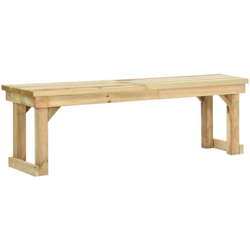 foto del prodotto panchina da giardino 140 cm in legno di pino impregnato vidaxl