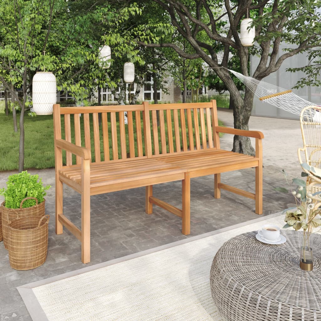 foto del prodotto panchina da giardino 150 cm in legno massello di teak
