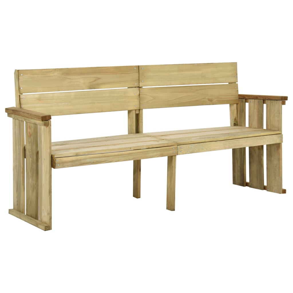 foto del prodotto panchina da giardino 172 cm in legno di pino impregnato cod mxl 43086