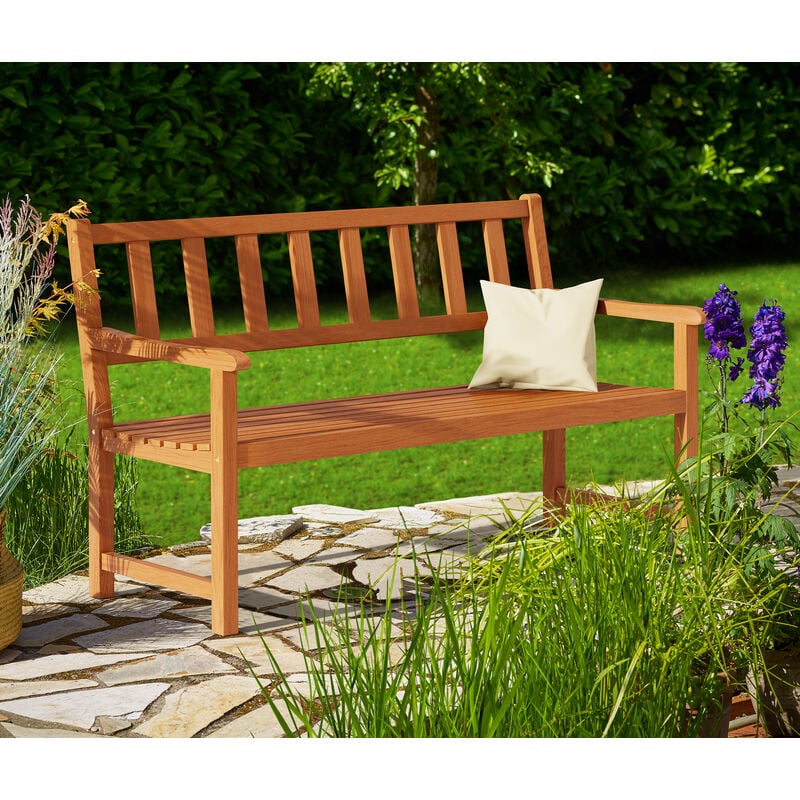 foto del prodotto panchina da giardino kensington in legno di acacia 2 posti resistente alle intemperie adatta per esterni