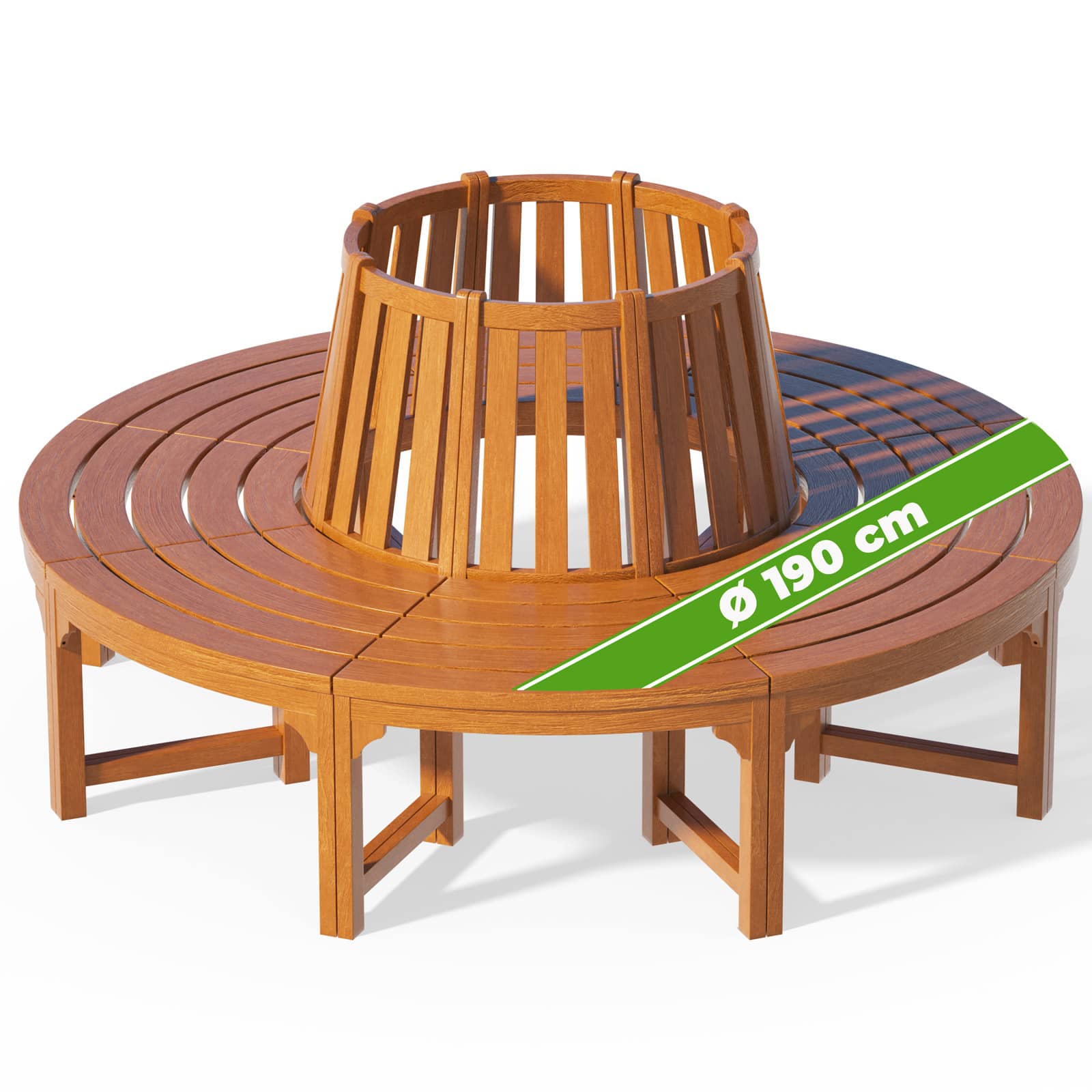 foto del prodotto panchina in legno di eucalipto certificato fsc 190 cm