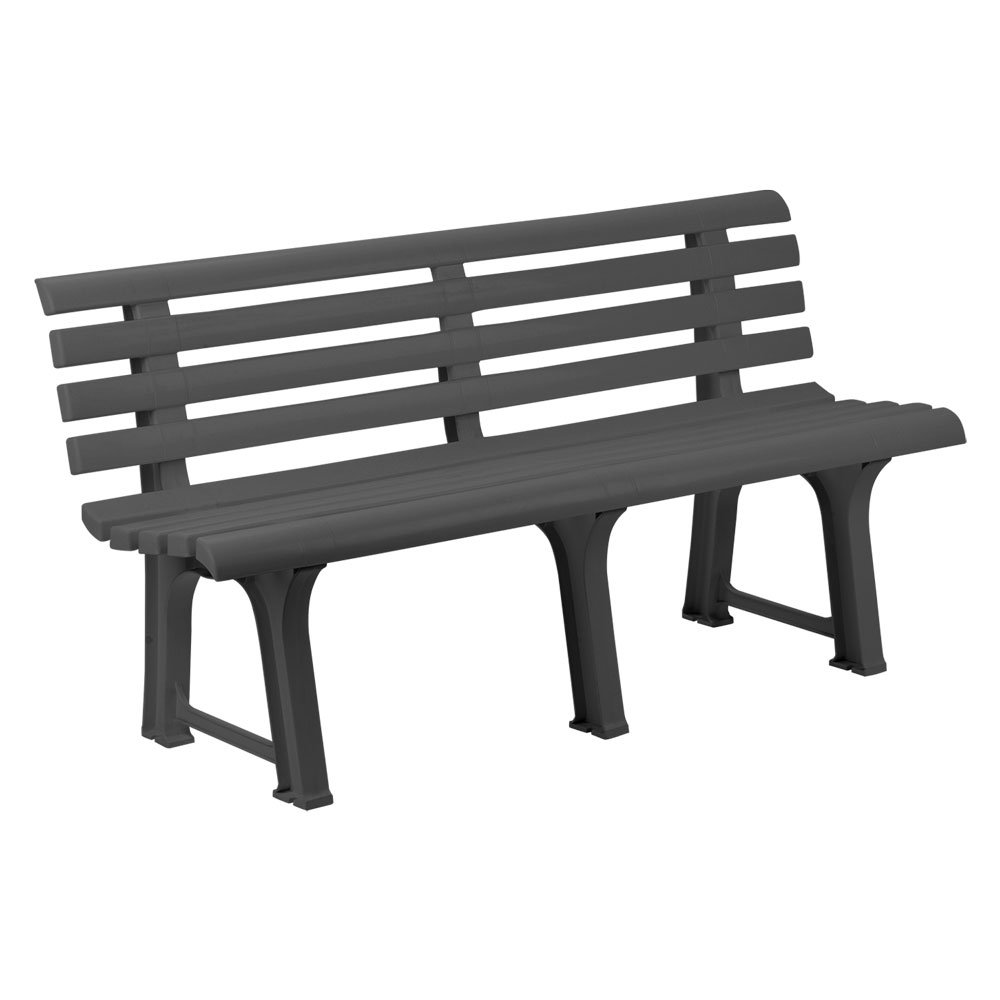 foto del prodotto panchina in polipropilene 'orchidea' bianca