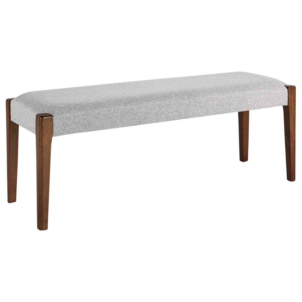 foto del prodotto panchina per corridoio grigio chiaro seduta imbottita cuscino in poliestere design classico retrò rettangolare