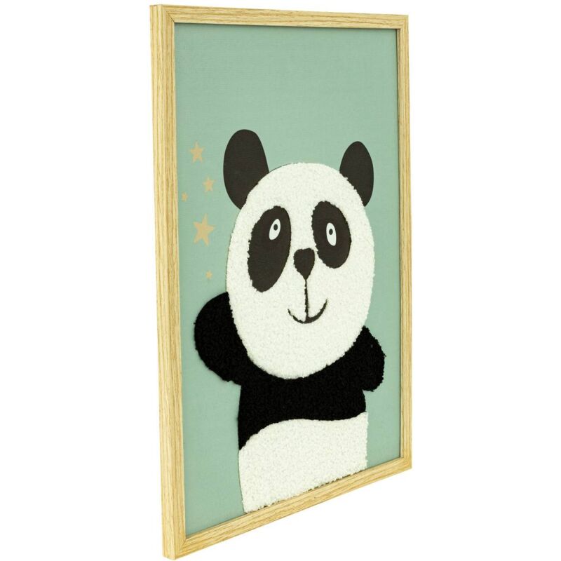 foto del prodotto panda stampato su tela con cornice andy 30x40cm atmosphera cr ateur d int rieur