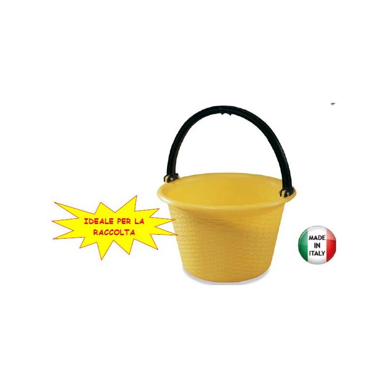 foto del prodotto paniere cesta secchio per raccolta agrumi 15lt