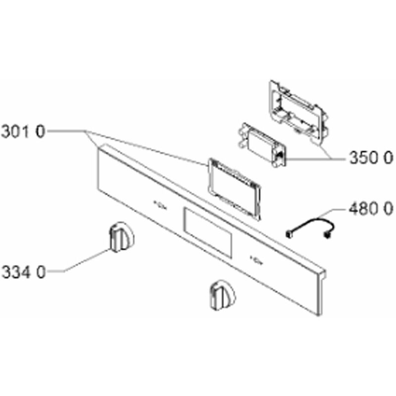foto del prodotto panneau de commande inox forni, fornelli elettrici e a gas ariston hotpoint 343920