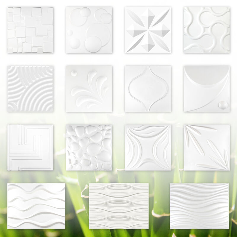 foto del prodotto pannelli 3d, prodotto naturale al 100 stabile e isolante tutti i modelli confezioni economiche 1 pannello campione, jenny 50x50cm