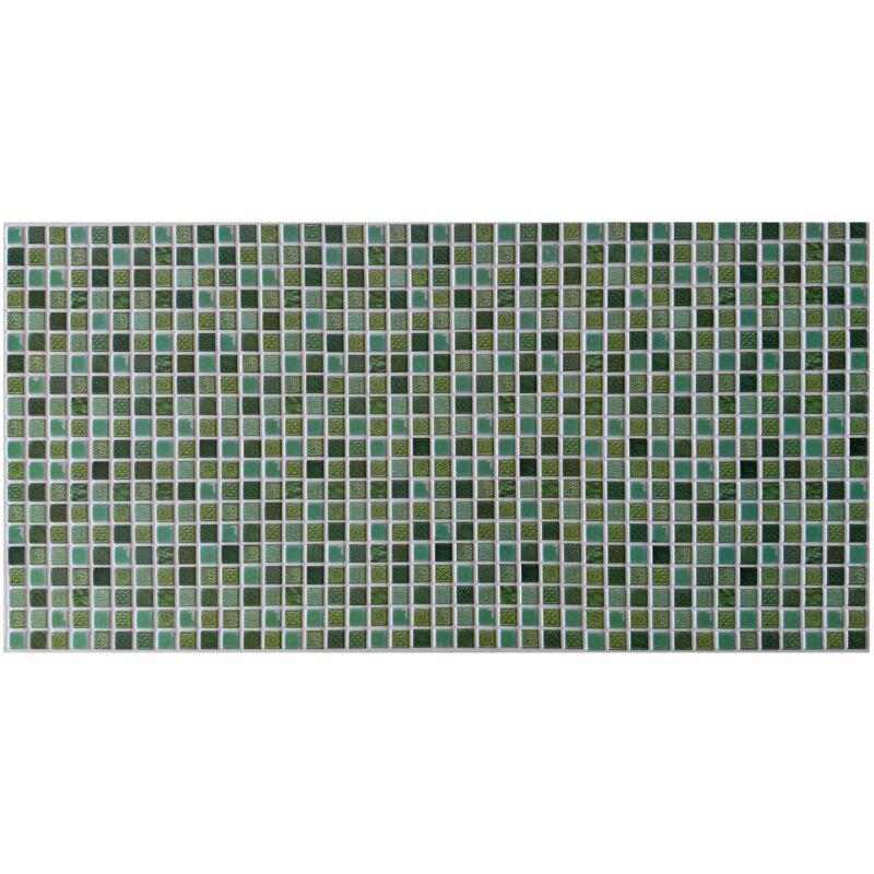 foto del prodotto pannelli 3d rivestimento a parete in pvc effetto monocottura mosaico 96x48cm realistici, isolanti, idrorepellenti.