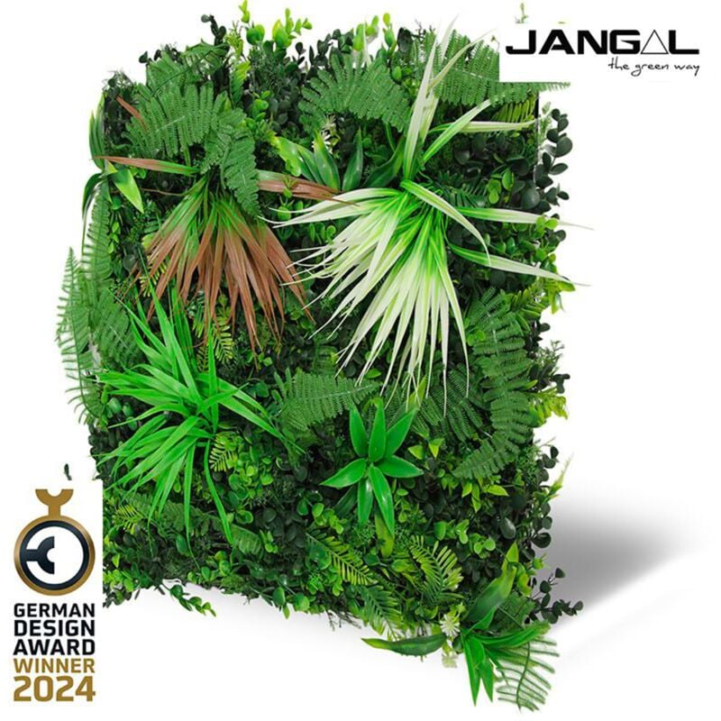 foto del prodotto pannelli acustici modulabili in flora sintetica ultrarealistica 52x52cm mod. exotic jangal