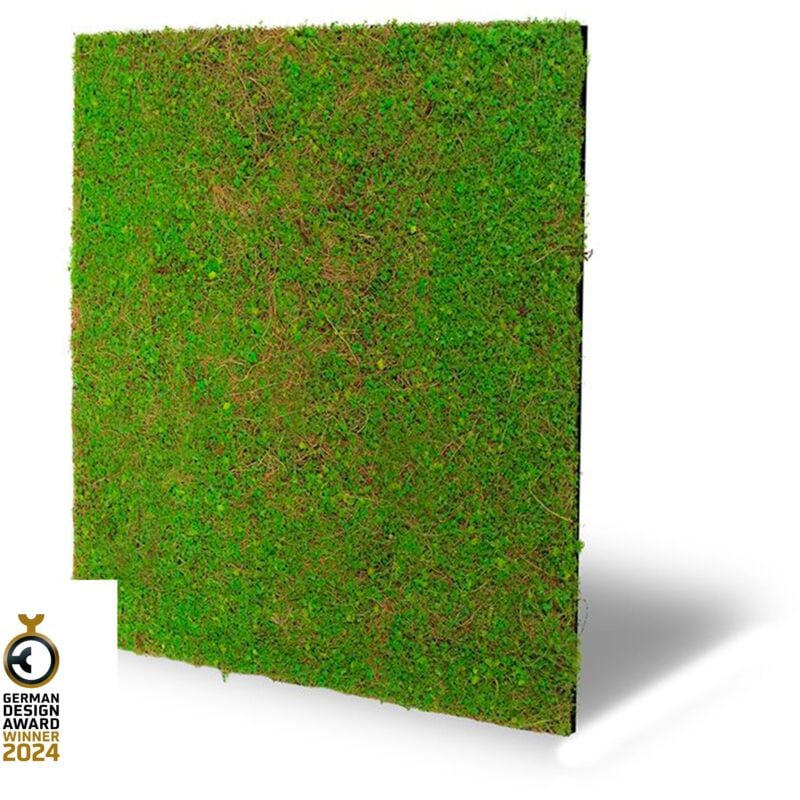 foto del prodotto pannelli acustici modulabili in flora sintetica ultrarealistica 52x52cm mod. light green coconut jangal