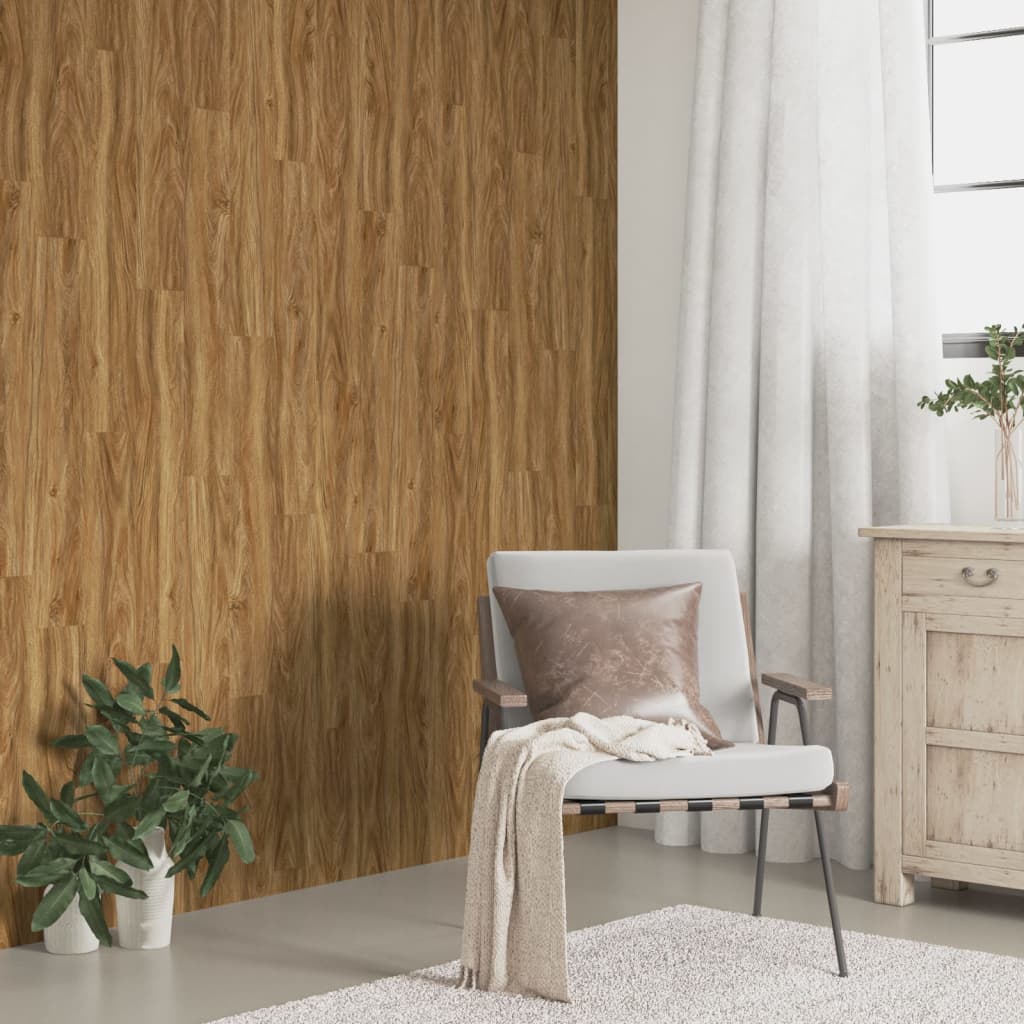 foto del prodotto pannelli da parete effetto legno marrone pvc 4,12 m cod mxl 93507