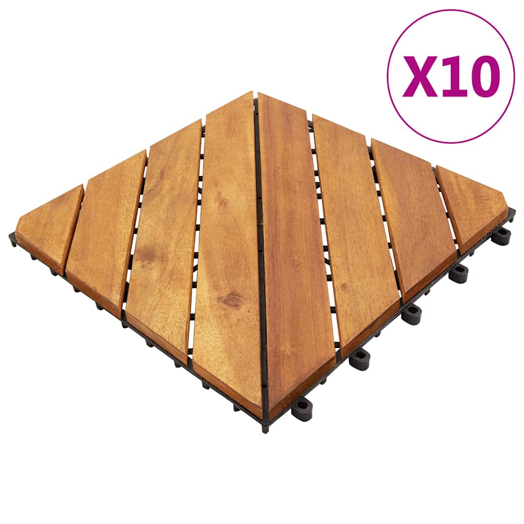 foto del prodotto pannelli decking 10 pz 30x30cm massello d 39 acacia cod mxl 54081