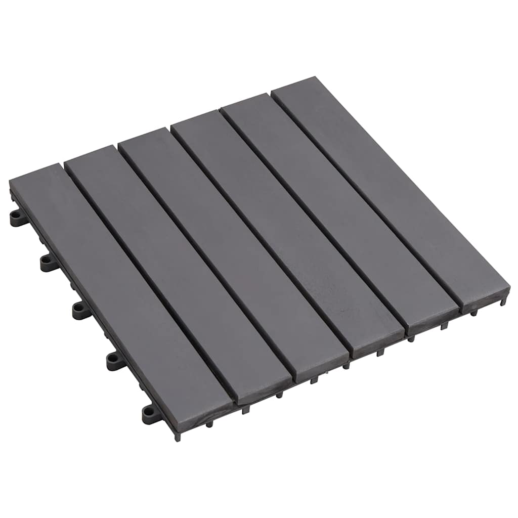 foto del prodotto pannelli decking 10 pz grigio slavato 30x30cm massello d acacia cod mxl 44366