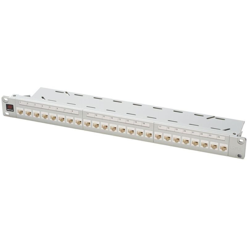 foto del prodotto pannelli di permutazione fanton 24 porte 1 unità utp 6 grigio 23652