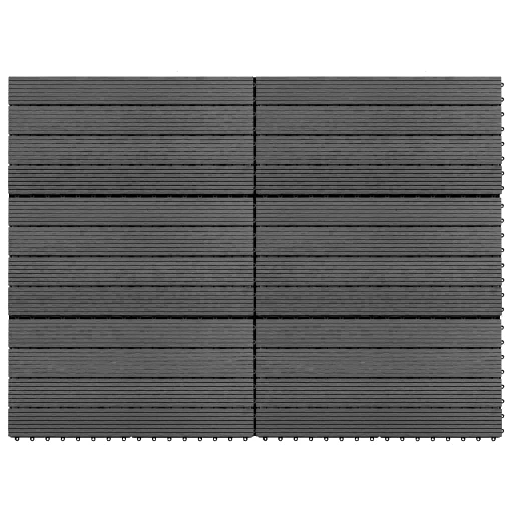 foto del prodotto pannelli in wpc 60x30 cm 6 pz 1m grigio cod mxl 48622