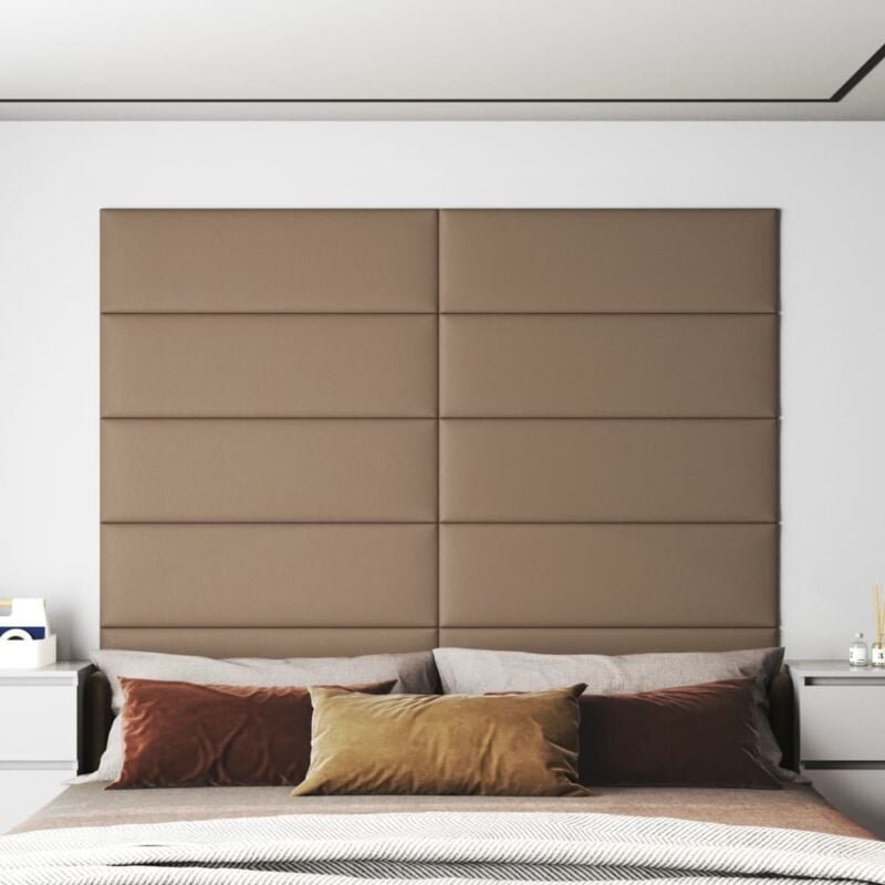 foto del prodotto pannelli murali 12 pz cappuccino 90x30 cm in similpelle 3,24 m vidaxl