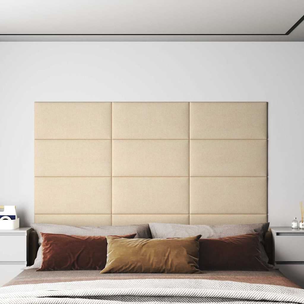 foto del prodotto pannelli murali 12 pz crema 60x30 cm in tessuto 2,16 m cod mxl 11968
