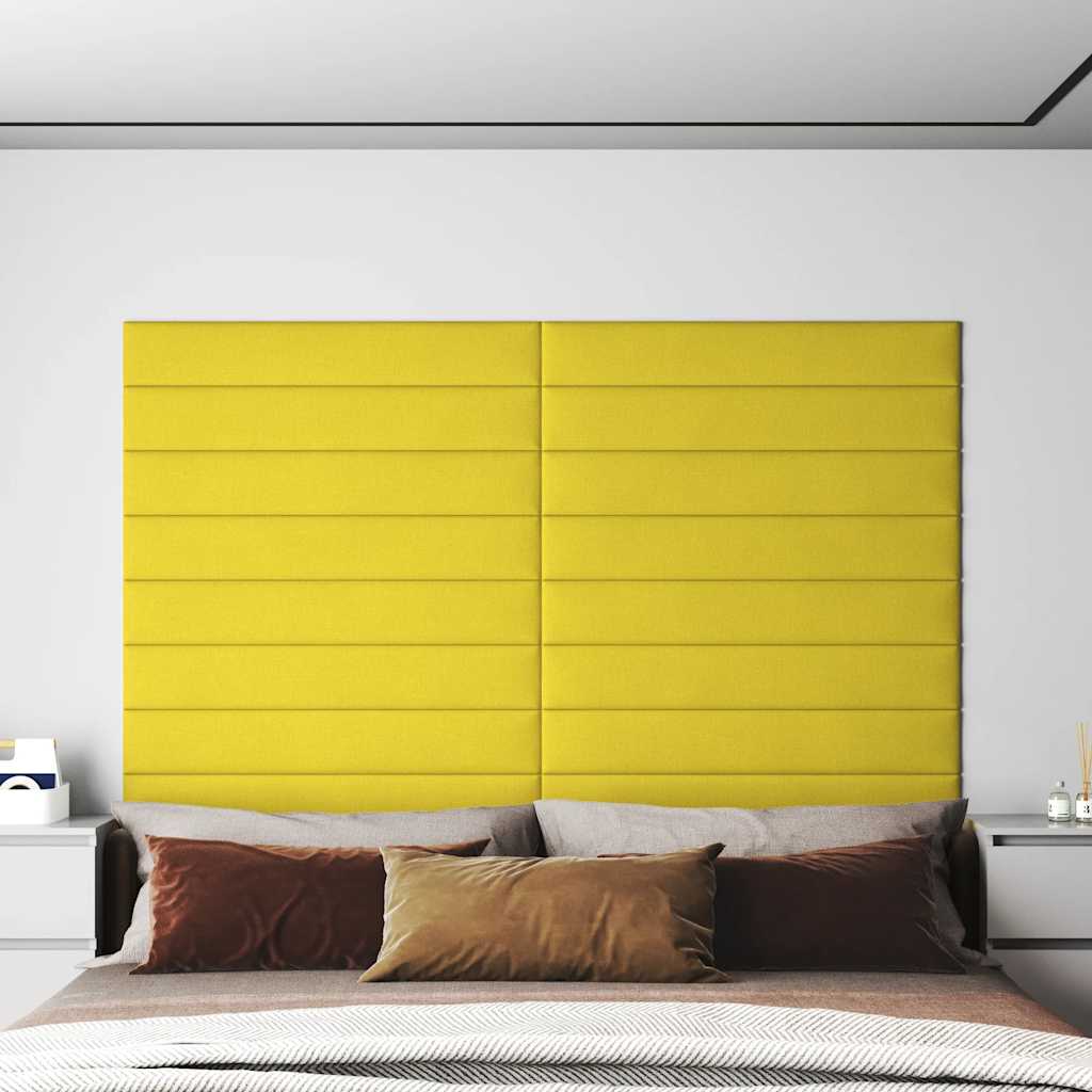 foto del prodotto pannelli murali 12 pz giallo scuro 90x15 cm tessuto 1,62 m cod mxl 5876