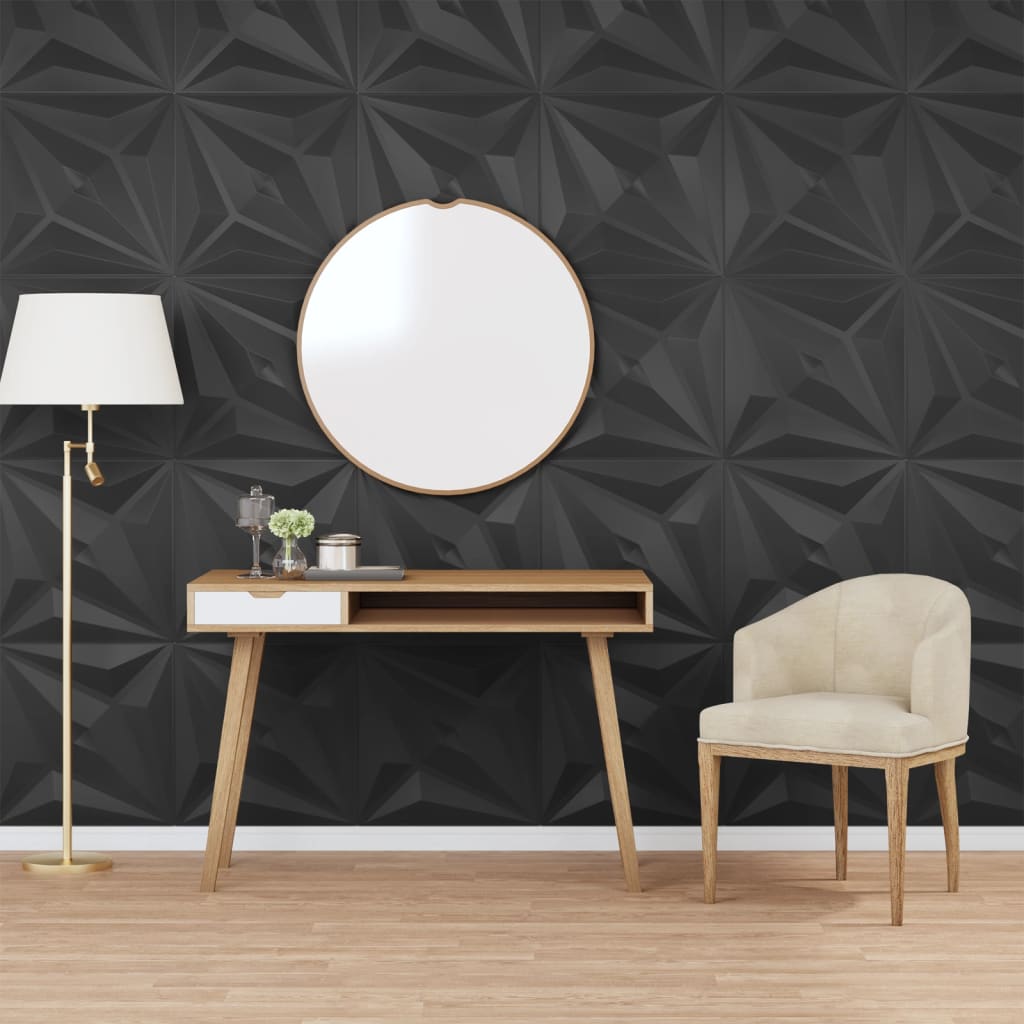 foto del prodotto pannelli murali 48 pz neri 50x50 cm xps 12 m stellacod mxl 118305