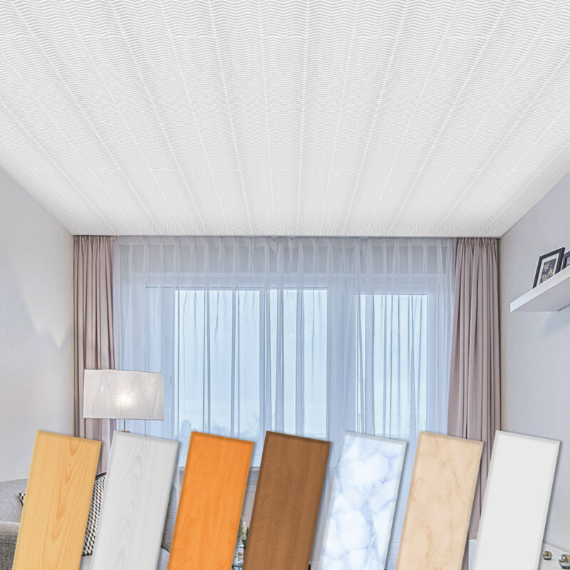 foto del prodotto pannelli per soffitto in xps styrofoam rivestimento leggero e stabile molti modelli e colori p 100.w bianco astratto, max. pacchetto miglior